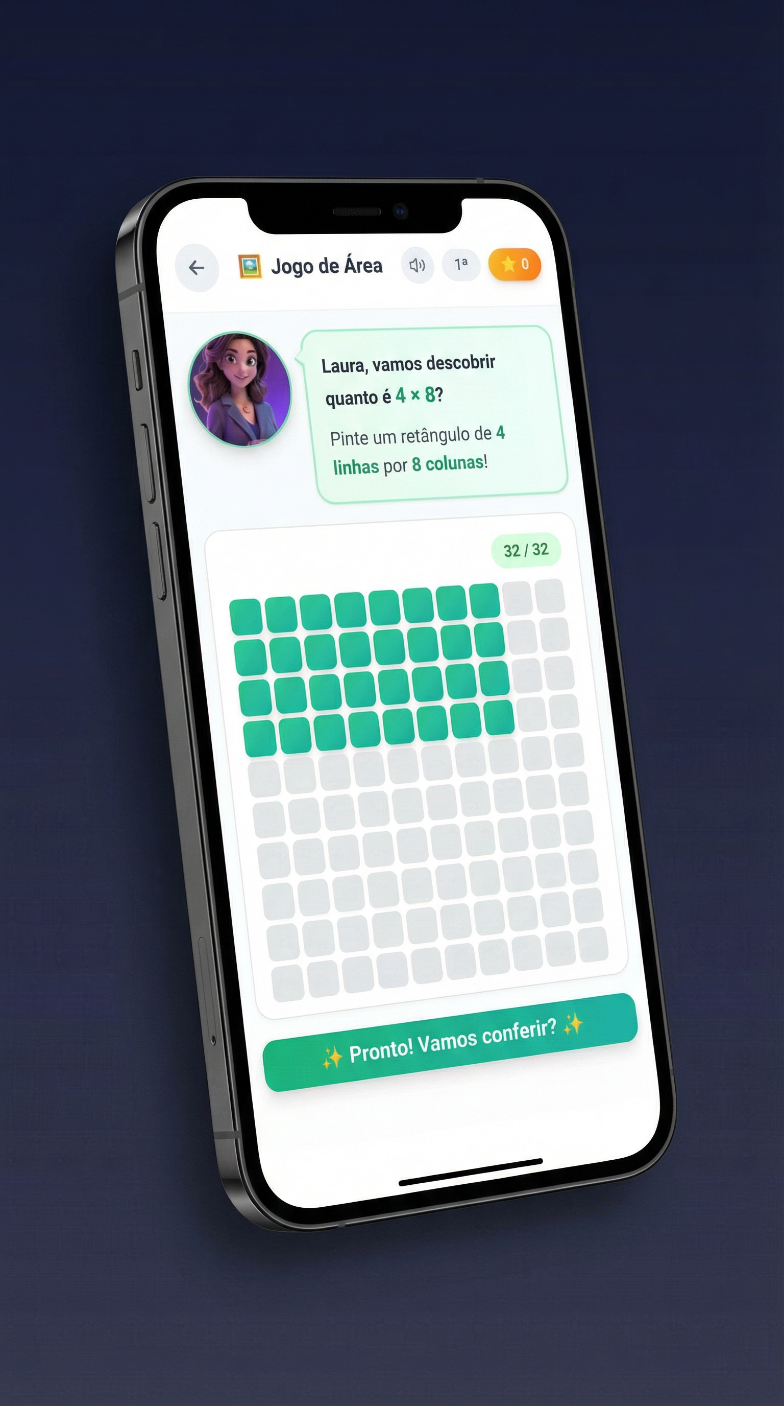 Jogo de Área - Visualize a multiplicação pintando retângulos